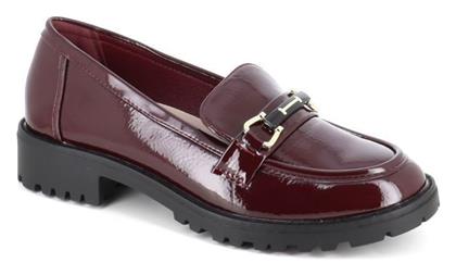 B-Soft Δερμάτινα Γυναικεία Loafers σε Μπορντό Χρώμα - B Soft