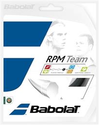 Rpm Team 12m Χορδή Τένις Μαύρη 12m, Φ1.30mm Babolat