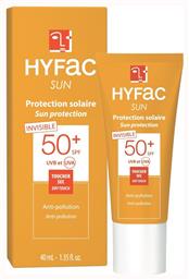 Laboratoires Hyfac Invisible Sun Protection SPF50 Αντηλιακή Κρέμα 40ml Bailleul