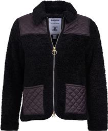 Barbour γυναικείο γούνινο jacket με καπιτονέ λεπτομέρειες by Alexachung ''Liddesdale'' - LCA0230 - Μαύρο από το Notos