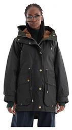 Wax Κοντό Γυναικείο Puffer Μπουφάν για Χειμώνα Χακί Barbour