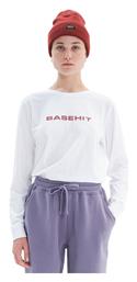 Μπλούζα Λευκή Basehit από το Outletcenter