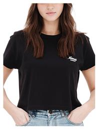 Γυναικείο Αθλητικό Crop T-shirt Μαύρο Basehit από το Outletcenter