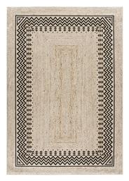 Jute Art 9132 Χαλί Ορθογώνιο Καλοκαιρινό Μπεζ / Μαύρο Beauty Home