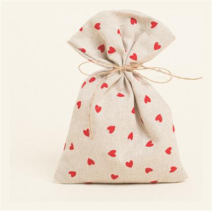 Πουγκι 12 X 17 Cm Μικρες Κοκκινες Καρδιες Beauty Home