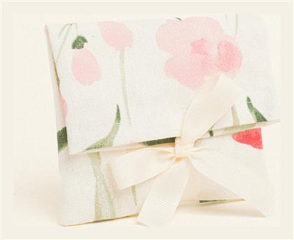 Πουγκι Κορδελα 12 X 17 Cm Ανθη Ιριδα Φρεζια Beauty Home