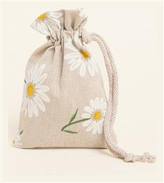 Πουγκι Κορδονι 12 X 17 Cm Μεγαλες Μαργαριτες Beauty Home