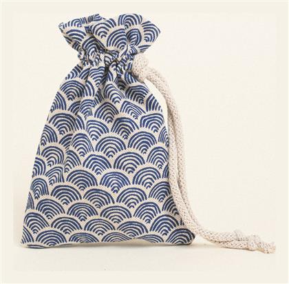 Πουγκι Κορδονι 12 X 17 Cm Μινι Μπλε Κυματα Beauty Home