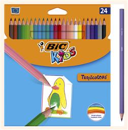 Ξυλομπογιές Kids Tropicolors Σετ Ξυλομπογιές 24τμχ Bic