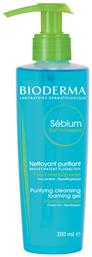 Sebium Gel Καθαρισμού Προσώπου 200ml Bioderma