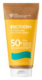 Waterlover Sunscreen Αντηλιακή Κρέμα Προσώπου SPF50 50ml Biotherm