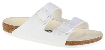 Arizona Birko-Flor Γυναικεία Σανδάλια σε Λευκό Χρώμα Regular Fit Birkenstock