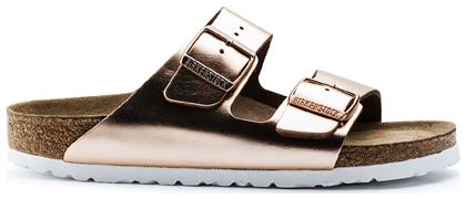 Arizona Soft Footbed Natural Δερμάτινα Σανδάλια Metallic Copper Birkenstock