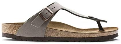 Gizeh Birko-Flor Nubuck Γυναικεία Σανδάλια Ανατομικά Stone Regular Fit Birkenstock από το Mustshoes