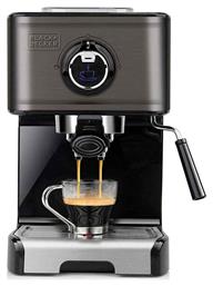 BXCO1200E Μηχανή Espresso 1200W Πίεσης 15bar Γκρι Black & Decker