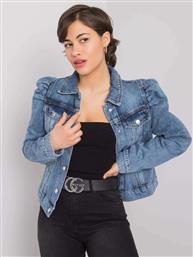 ΜΠΛΕ JEAN jacket PUFF ΜΑΝΙΚΙΑ - 1212526 από το Style Icon Boutique