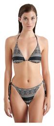 Ethnic Set Bikini Τριγωνάκι Με Ενίσχυση Μαύρο Blu4u
