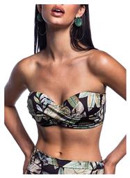 Beyond Chic Strapless Bikini Top Χακι Bluepoint από το Tres Chic