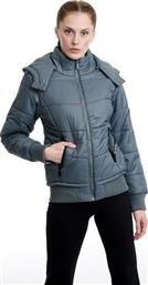 BodyTalk 1182-907729 Κοντό Γυναικείο Puffer Μπουφάν για Χειμώνα Μπλε από το Bodytalk