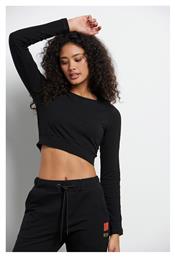 Γυναικείο Crop Top Μακρυμάνικο Μαύρο BodyTalk