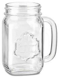 Γυάλινο Ποτήρι Drinking Jar Country 480ml Borgonovo