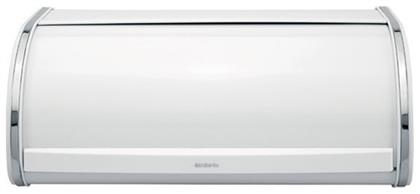 Roll Top Bread Bin Ψωμιέρα με Καπάκι Inox Λευκή 44.7x26.8x17.3cm Brabantia