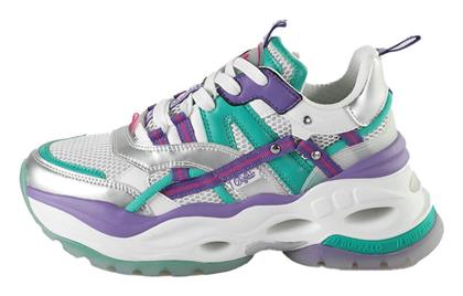 Triplet Hollow Γυναικεία Chunky Sneakers Silver / Green / Purple Buffalo