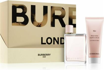 Burberry Her Gift Set Eau De Parfum 50ml & Body Lotion 75ml από το Attica The Department Store