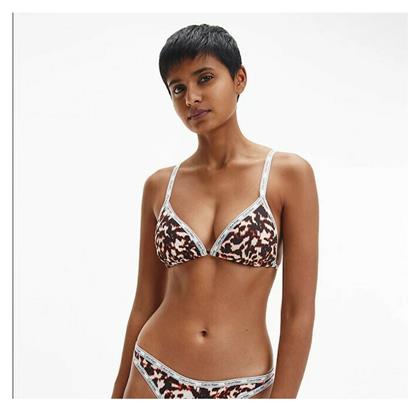 Bikini Τριγωνάκι Animal Print Καφέ Calvin Klein