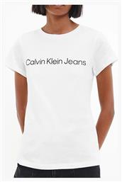 Core Instit Logo Γυναικείο T-shirt Λευκό Calvin Klein