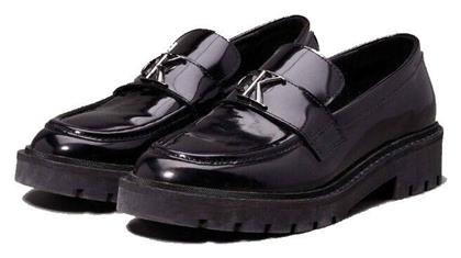 Δερμάτινα Γυναικεία Loafers σε Μαύρο Χρώμα Calvin Klein από το Epapoutsia