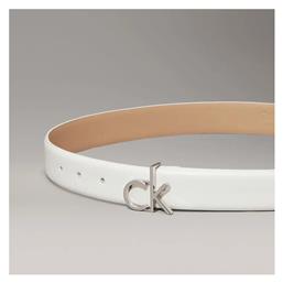 Δερμάτινη Γυναικεία Ζώνη Λευκή Calvin Klein