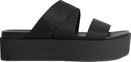 Γυναικεία Σανδάλια Flatforms σε Μαύρο Χρώμα Calvin Klein