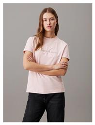 Γυναικείο T-shirt Ροδακινί Calvin Klein από το ProjectShops