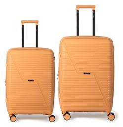 Βαλίτσες Σκληρές Πορτοκαλί Σετ 2τμχ Cardinal
