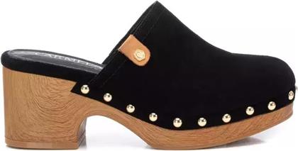 Carmela Footwear Δερμάτινα Mules με Χοντρό Ψηλό Τακούνι σε Μαύρο Χρώμα από το Brandbags