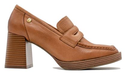 Δερμάτινες Γόβες με Ψηλό Τακούνι Καφέ Carmela Footwear