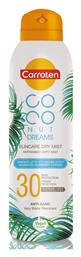 Coconut Dry Αντηλιακό Mist για το Σώμα SPF30 200ml Carroten