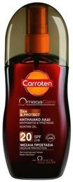 Omega Care Tan & Protect Oil Αδιάβροχο Αντηλιακό Λάδι για το Σώμα SPF20 σε Spray 125ml Carroten