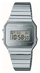 Collection Ρολόι με Ασημί Μεταλλικό Μπρασελέ Casio