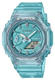 G-Shock Ψηφιακό/Αναλογικό Ρολόι με Μπλε Καουτσούκ Λουράκι Casio