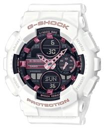 G-Shock Ψηφιακό Ρολόι Χρονογράφος με Λευκό Καουτσούκ Λουράκι Casio