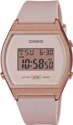 Casio Ψηφιακό Ρολόι με Ροζ Καουτσούκ Λουράκι