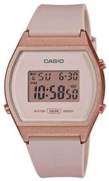 Ψηφιακό Ρολόι με Ροζ Καουτσούκ Λουράκι Casio