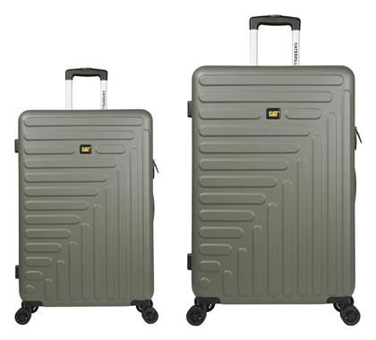 Rockford Βαλίτσες Ταξιδιού Σκληρές Χακί Μέγιστου Ύψους 77εκ. με 4 Ρόδες Σετ 2τμχ Μεσαία/Μεγάλη CAT