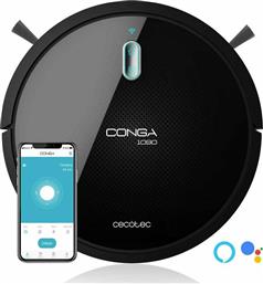 Cecotec Conga 1090 Connected Σκούπα Ρομπότ για Σκούπισμα & Σφουγγάρισμα με Wi-Fi Μαύρη από το Plus4u