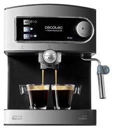 Power Espresso 20 Μηχανή Espresso 850W Πίεσης 20bar Ασημί Cecotec