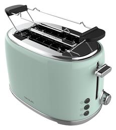 Toast&Taste 1000 Retro Double Φρυγανιέρα 2 Θέσεων 980W Τιρκουάζ Cecotec
