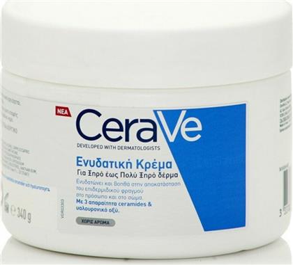 CeraVe Moisturising Ενυδατική Κρέμα Σώματος με Υαλουρονικό Οξύ για Ξηρές Επιδερμίδες 340ml