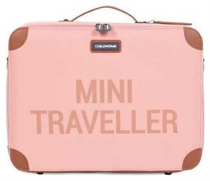 Mini Traveller Παιδική Βαλίτσα με ύψος 40cm σε Ροζ χρώμα Childhome